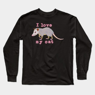 I Love My Cat Long Sleeve T-Shirt